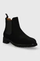 Polo Ralph Lauren magasszárú cipő velúrból Bryson Chls fekete