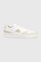 adidas sneakersy skórzane KANTANA skóra powlekana biały IF5384