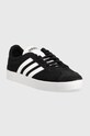 adidas sneakersy zamszowe COURT DA9853 czarny AW23