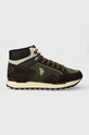 U.S. Polo Assn. sneakersy ARON skóra zamszowa zielony ARON005M.CST1