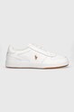 Кожаные кроссовки Polo Ralph Lauren Hanford кожа коричневый 809877610004.270