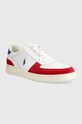 Δερμάτινα αθλητικά παπούτσια Polo Ralph Lauren Polo Crt Pp 809913450007.100 λευκό AW23