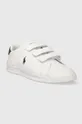 Δερμάτινα αθλητικά παπούτσια Polo Ralph Lauren Hrt Crt 3Str λευκό