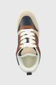 Michael Kors sneakersy skórzane Barett granatowy 42F3BRFS5L.495