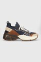 Sneakers boty Michael Kors Lucas semišová kůže námořnická modř 42F3LUFS2D.495