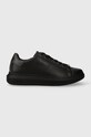 Guess sneakersy VIBO imitacja skóry licowej czarny FM8VIB.FAP12.BLACO