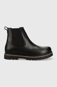 Шкіряні черевики Birkenstock Highwood без утеплення чорний 1025764