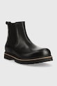 Шкіряні черевики Birkenstock Highwood 1025764 чорний AW24