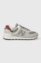New Balance sneakersy zamszowe U574KBR tekstylny szary U574KBR