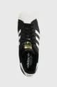 black adidas Originals leather sneakers Superstar