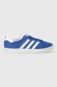 modrá Kožené sneakers boty adidas Originals Gazelle Royal Pánský