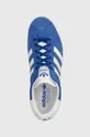 μπλε Δερμάτινα αθλητικά παπούτσια adidas Originals Gazelle Royal