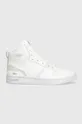 biały Lacoste sneakersy skórzane L001 MID 223 3 SMA Męski