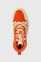 pomarańczowy Lacoste sneakersy skórzane L001 MID