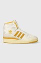 adidas Originals sneakersy skórzane Forum 84 Hi wysoka beżowy IG0053