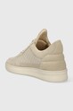 Shoes Filling Pieces leather sneakers Low Top Quilted 10100151919 beige