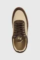 brown Filling Pieces leather sneakers Low Top Quilted