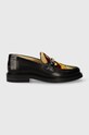 Шкіряні мокасини Filling Pieces Loafer Polido 44233192082 чорний AW23