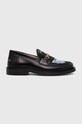 Kožené mokasíny Filling Pieces Loafer Polido Microbes elegantní černá 44233192084
