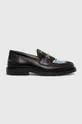black Filling Pieces leather loafers Loafer Polido Microbes Men’s