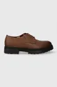 marrone Tommy Hilfiger scarpe in pelle COMFORT CLEATED THERMO LTH SHOE Uomo