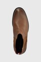 Шкіряні черевики Tommy Hilfiger COMFORT CLEATED THERMO LTH CHEL коричневий FM0FM04650