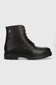Кожаные ботинки Tommy Hilfiger COMFORT CLEATED THERMO LTH BOOT кожа чёрный FM0FM04651