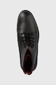 Tommy Hilfiger buty skórzane COMFORT CLEATED THERMO LTH BOOT czarny FM0FM04651