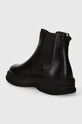 Obuwie Tommy Hilfiger sztyblety skórzane TH EVERYDAY CLASS TERMO LTH CHEL FM0FM04656 czarny