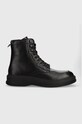 Кожаные ботинки Tommy Hilfiger TH EVERYDAY CLASS TERMO LTH BOOT кожа чёрный FM0FM04658