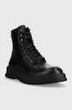 Kožené boty Tommy Hilfiger TH EVERYDAY CLASS TERMO LTH BOOT FM0FM04658 černá AW23