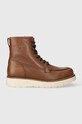 Tommy Hilfiger bőr cipő TH AMERICAN WARM LEATHER BOOT nappa bőr barna FM0FM04668