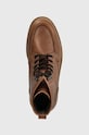 Tommy Hilfiger bőr cipő TH AMERICAN WARM LEATHER BOOT barna FM0FM04668