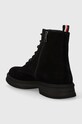Обувки Велурени обувки Tommy Hilfiger HILFIGER CORE SUEDE BOOT FM0FM04674 черен