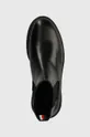 чорний Шкіряні черевики Tommy Hilfiger HILFIGER W ABRASIVATO LTH CHELS