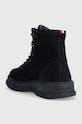 Obuwie Tommy Hilfiger buty zamszowe TH EVERYDAY CLASS W SUEDE HOOKS FM0FM04762 granatowy
