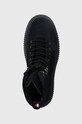 Замшеві кросівки Tommy Hilfiger TH EVERYDAY CLASS W SUEDE HOOKS темно-синій FM0FM04762