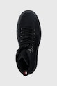 Tommy Hilfiger buty zamszowe TH EVERYDAY CLASS W SUEDE HOOKS granatowy FM0FM04762