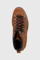 brązowy Tommy Hilfiger workery zamszowe HILFIGER W MIX SUEDE HOOKS BOOT