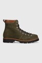 Tommy Hilfiger workery zamszowe HILFIGER W MIX SUEDE HOOKS BOOT skóra licowa zielony FM0FM04764