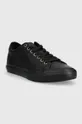 Δερμάτινα αθλητικά παπούτσια Tommy Hilfiger TH HI VULC STREET LOW LTH MONO μαύρο