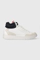 Tommy Hilfiger sneakersy TH BASKET CORE MIDCUT LTH skóra zamszowa biały FM0FM04795