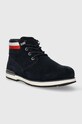 Tommy Hilfiger buty zamszowe CORE HILFIGER SUEDE BOOT FM0FM04800 granatowy AW23
