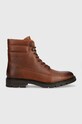 Tommy Hilfiger bőr cipő WARM PADDED LTH BOOT nappa bőr barna FM0FM04802