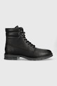 Tommy Hilfiger bőr cipő WARM PADDED LTH BOOT nappa bőr fekete FM0FM04802