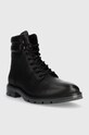 Tommy Hilfiger ghete de piele WARM PADDED HILFIGER LTH BOOT FM0FM04802 negru AW23
