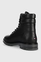 Cipők Tommy Hilfiger bőr cipő WARM PADDED LTH BOOT FM0FM04802 fekete