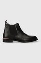 Кожени боти челси Tommy Hilfiger CORE RWB HILFIGER LTH CHELSEA без изолация черен FM0FM04806