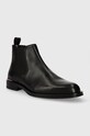 Кожени боти челси Tommy Hilfiger CORE RWB HILFIGER LTH CHELSEA FM0FM04806 черен AW23