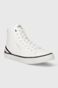 Кожаные кеды Tommy Hilfiger TH HI VULC CORE LTH белый